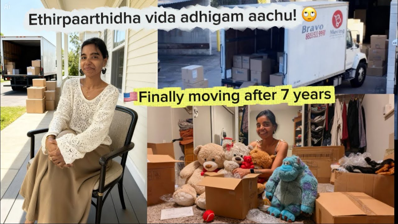 🇺🇸 Moving Out After 7 Years | மூட்டை முடிச்சு கட்டியாச்சு 📦🚚 | The End of a Chapter