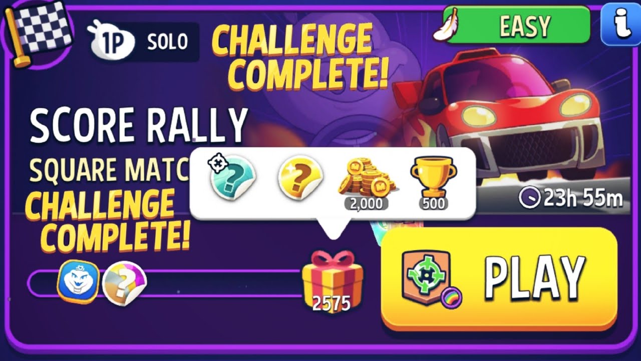 Square Match Rainbow Score Rally Solo Challenge | Match Masters Solo Challenge сегодня