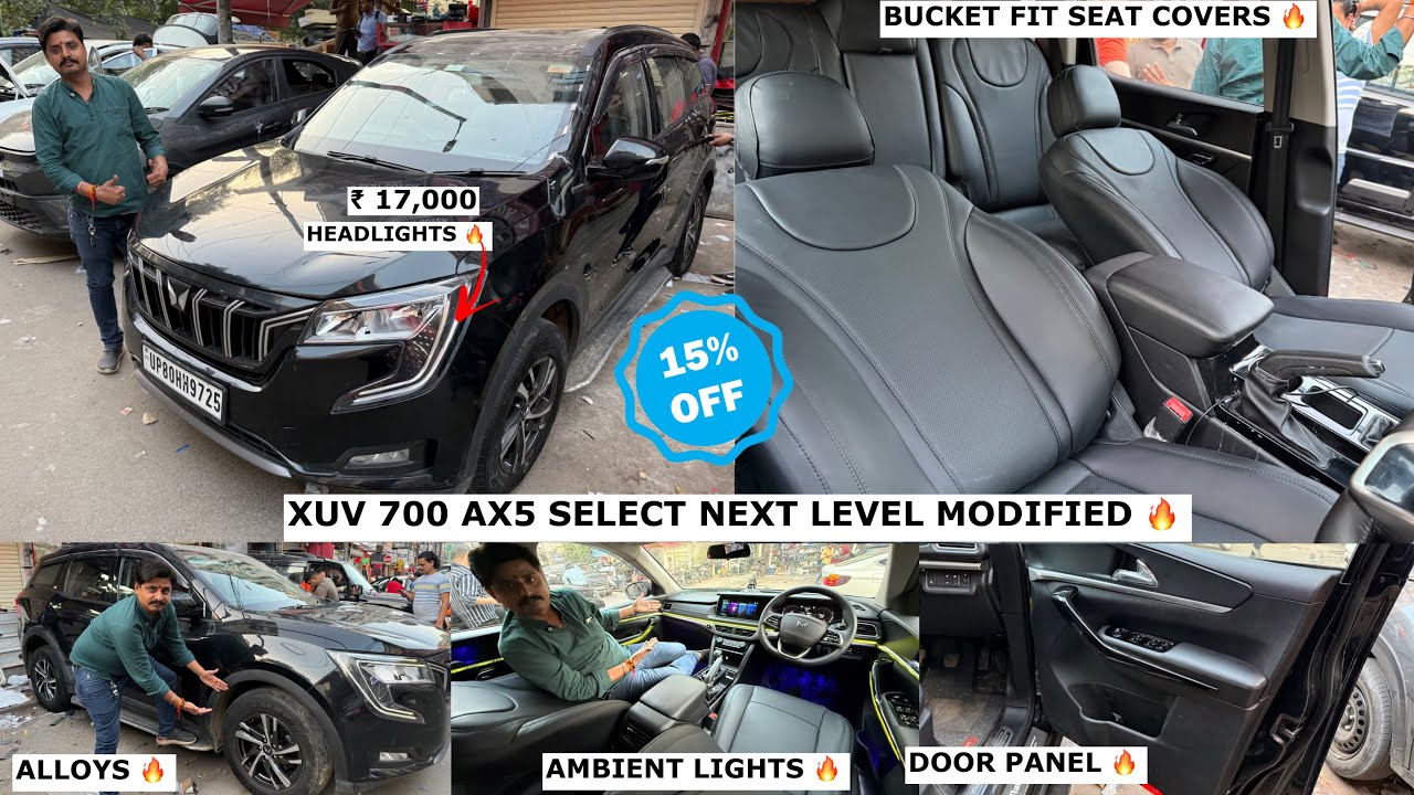 Black Interior In XUV700✅xuv700 ambient light✅xuv700 full modified✅bc