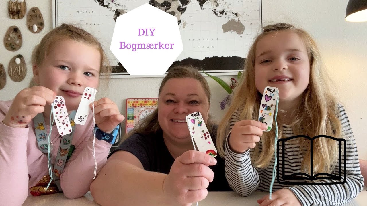 DIY BOGMÆRKER AF KRYMPEPLAST