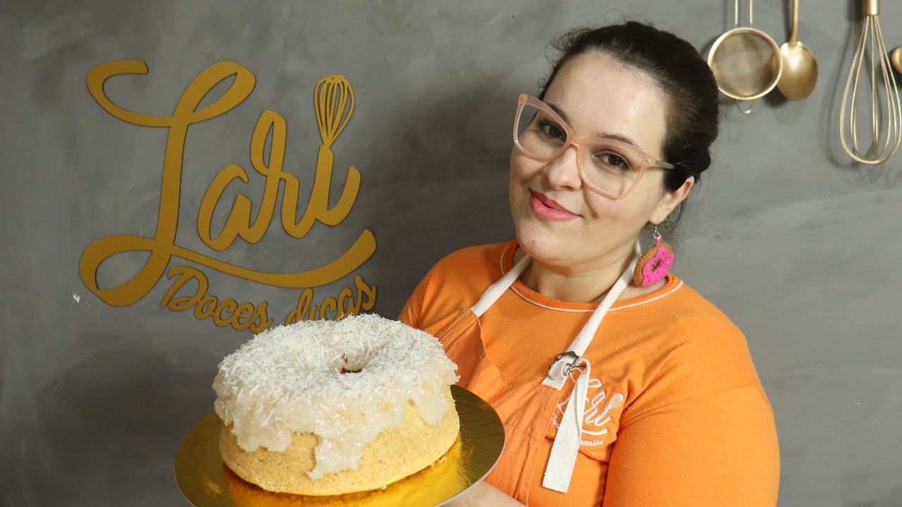 Bolo de coco sem glúten e sem lactose super fofinho e fácil de fazer