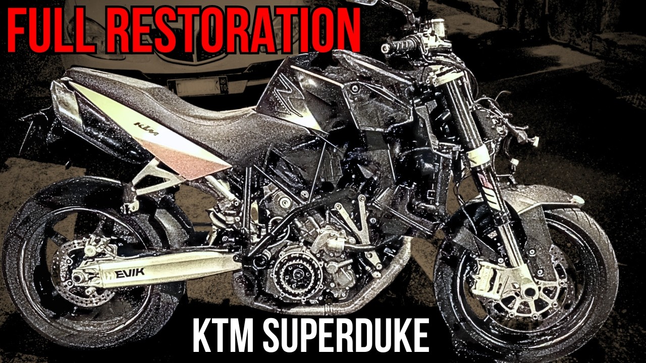 Full motorcycle restoration, engine restoration KTM Superduke 990