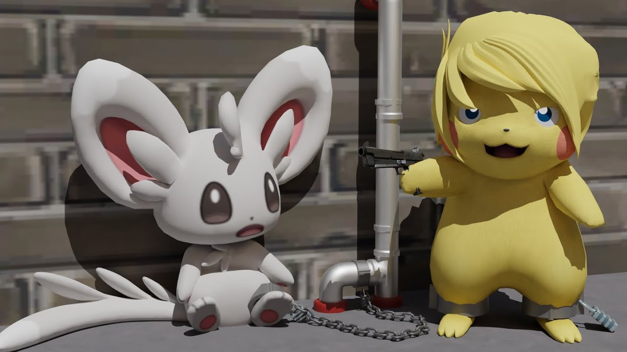 Minccino gets Chained and gets tortured by Ballychu and Charmeleon