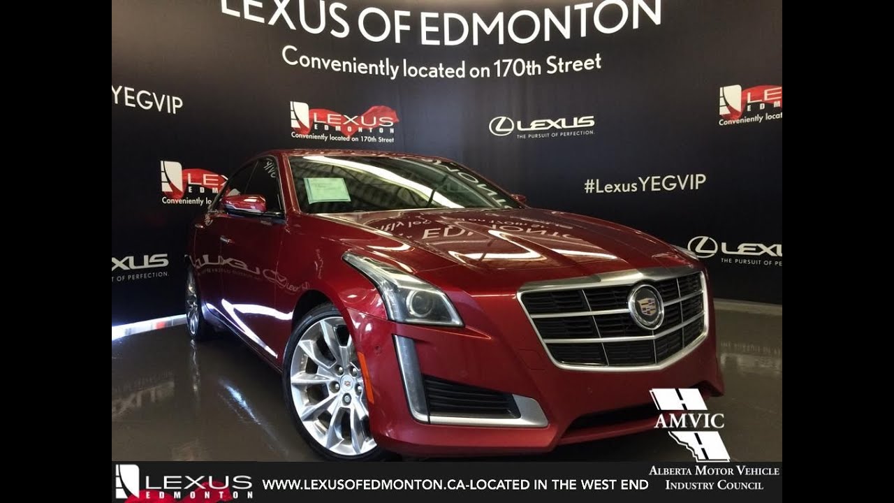 2014 Red Cadillac CTS Sedan 3.6L Premium AWD Grande Prairie Alberta