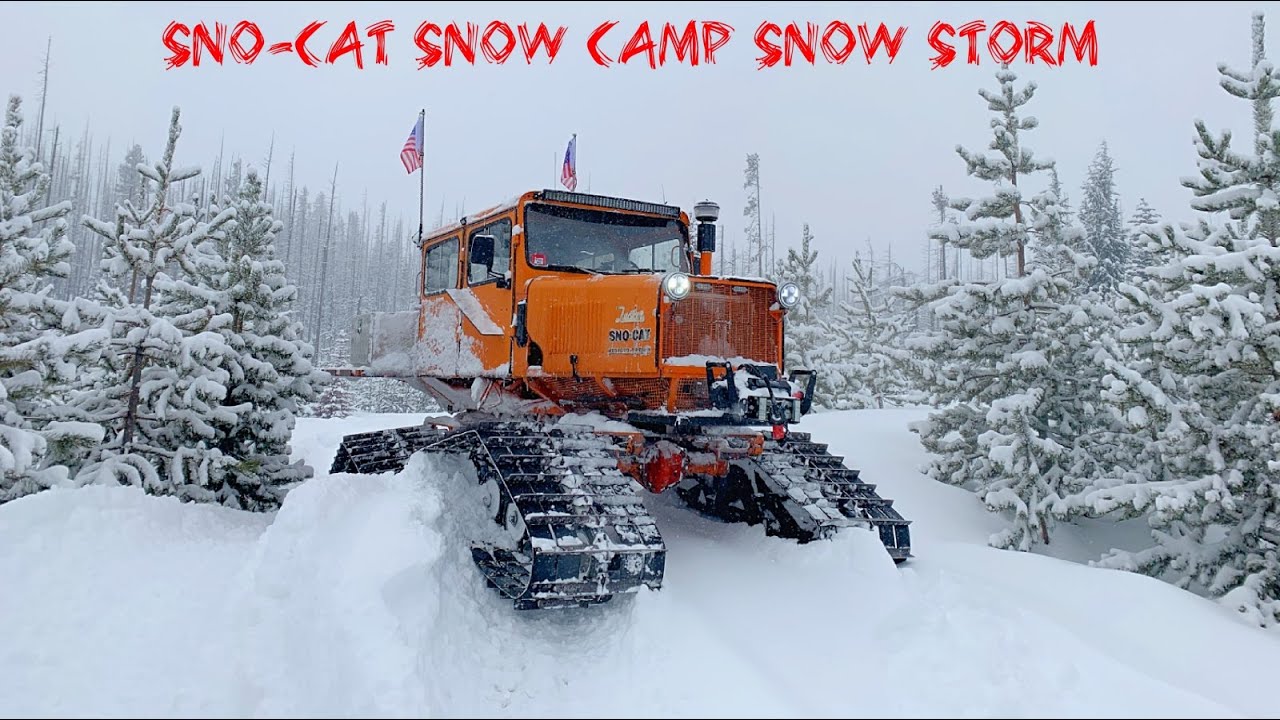 Winter Storm Snow Camping with a Tucker Sno Cat|How to Camp in a Winter Storm Using a Tucker Sno Cat