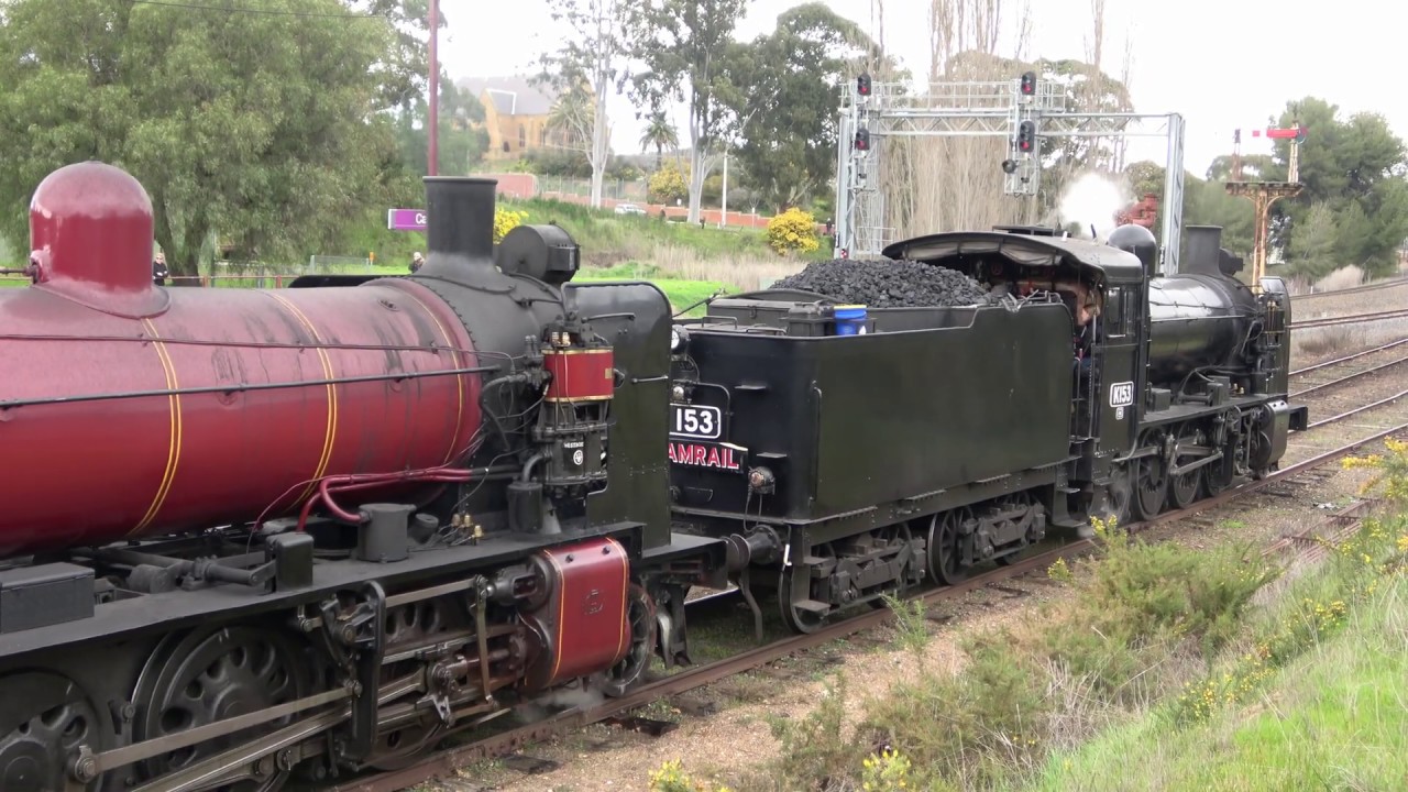 4K Old School Steam Trains - Shunting Trains at Castlemaine - Remebering  The Glory Days!