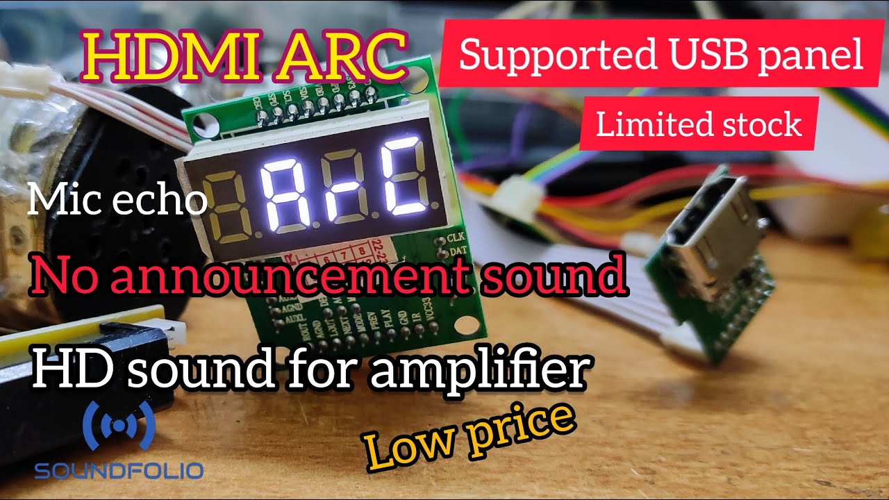 HDMI ARC  USB panel board| soundfolio