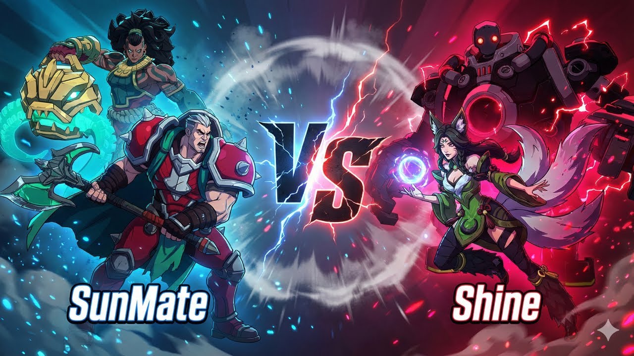 SunMate vs Shine – [Grand Master] Darius Illaoi VS Ahri Blitzcrank [Rank #1] | 2XKO