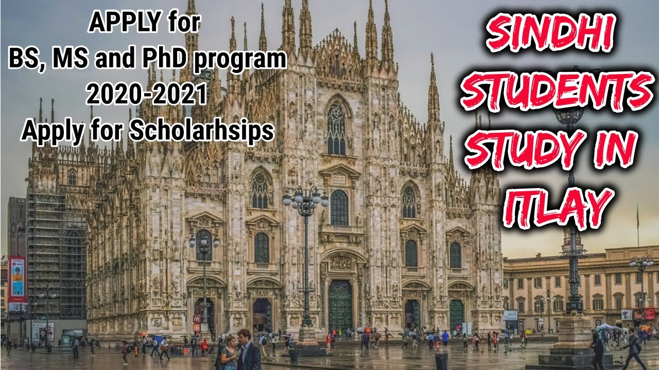 Sindhi Student Study in Italy 2020-2021