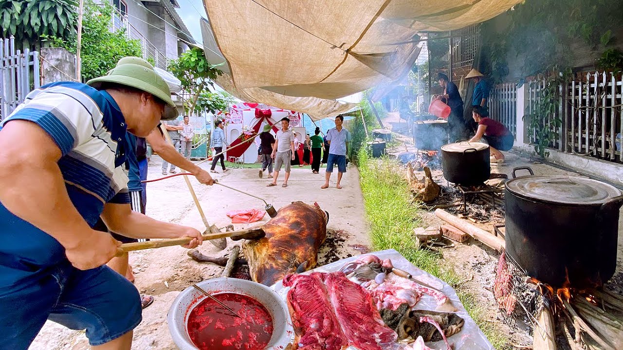 GIỮA CÁI NẮNG THIÊU ĐỐT! KHÂU CHUẨN BỊ 120 MÂM CỖ CƯỚI CHO RỂ THÁI TÂY BẮC LẤY DÂU CÀ MAU
