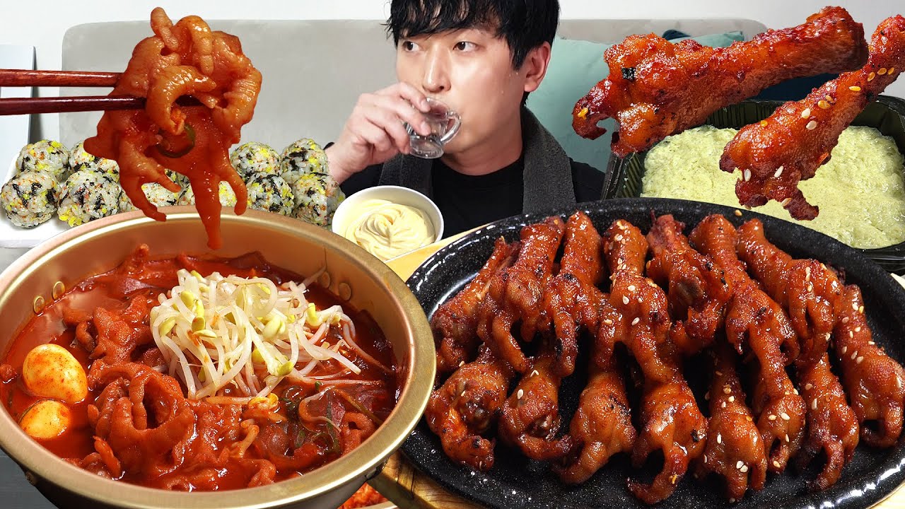 Острые куриные ножки!!🔥 Действительно вкусное MUKBANG REALSOUND ASMR EATINGSHOW