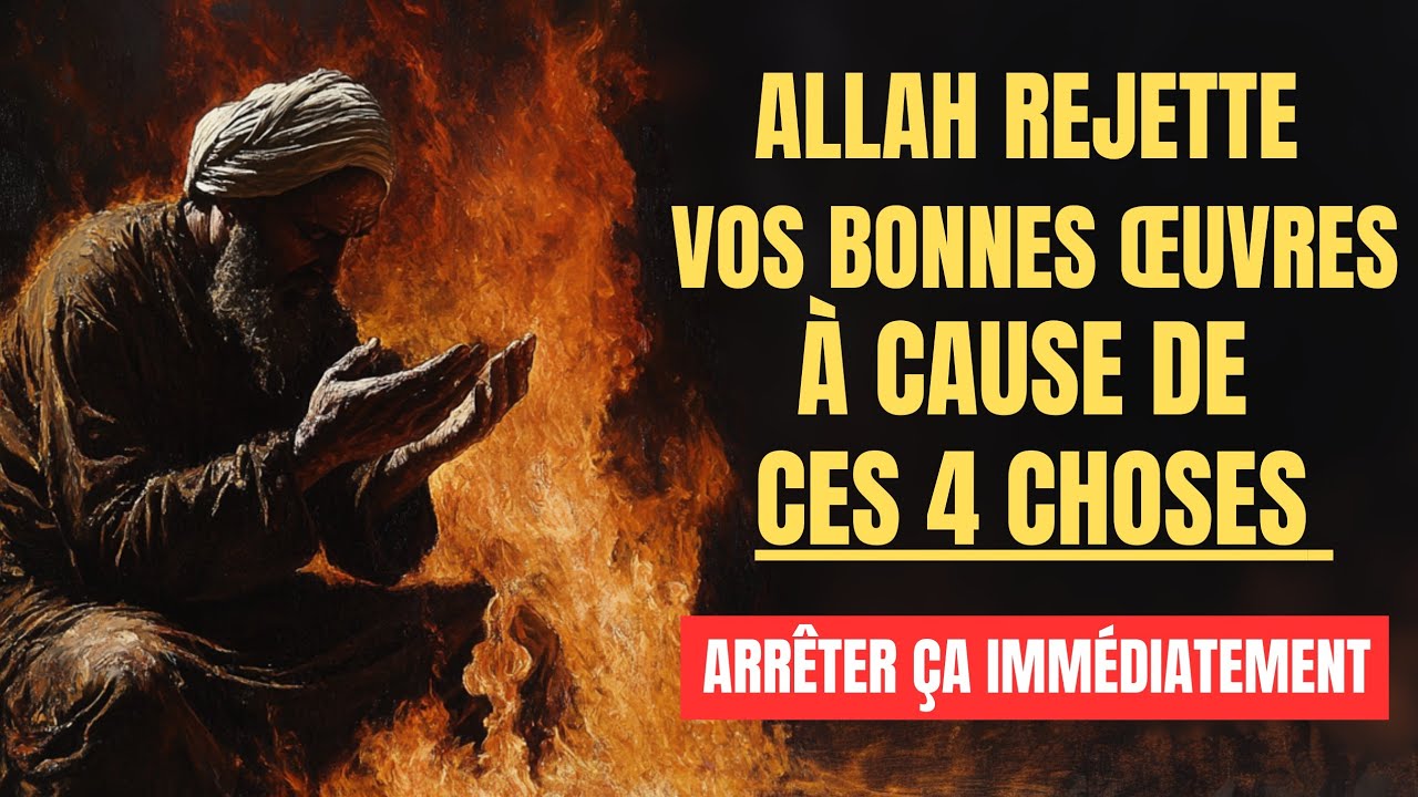 Allah rejette vos bonnes œuvres à cause de ces 4 Choses, Arrêtez ça maintenant !