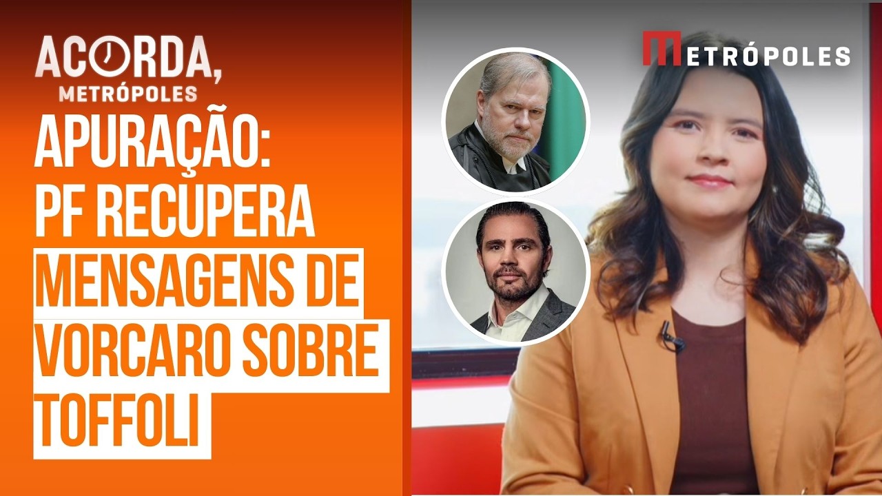 PF recuperou em celular de Vorcaro mensagens relacionadas a Toffoli que foram apagadas