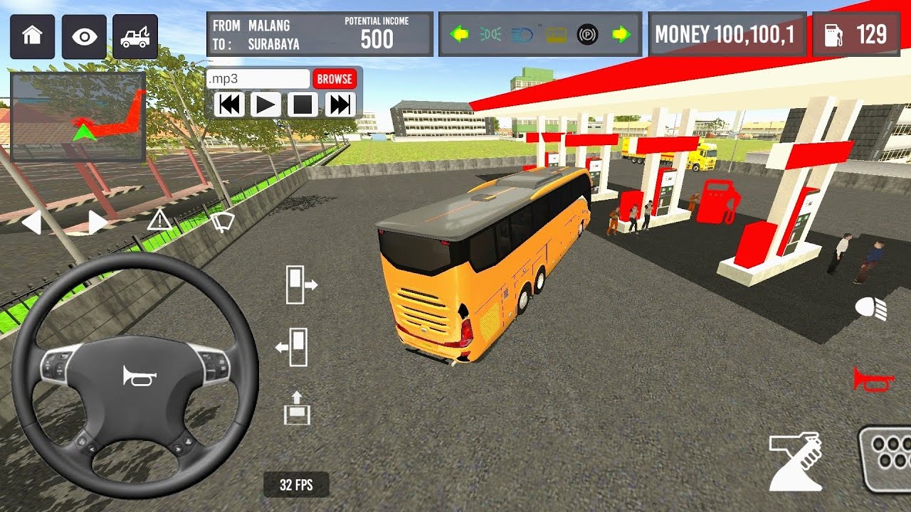 Euro coach bus simulator 🚌😍 newcoach bus simulator part- 8 Android gameplay Filling fuel 