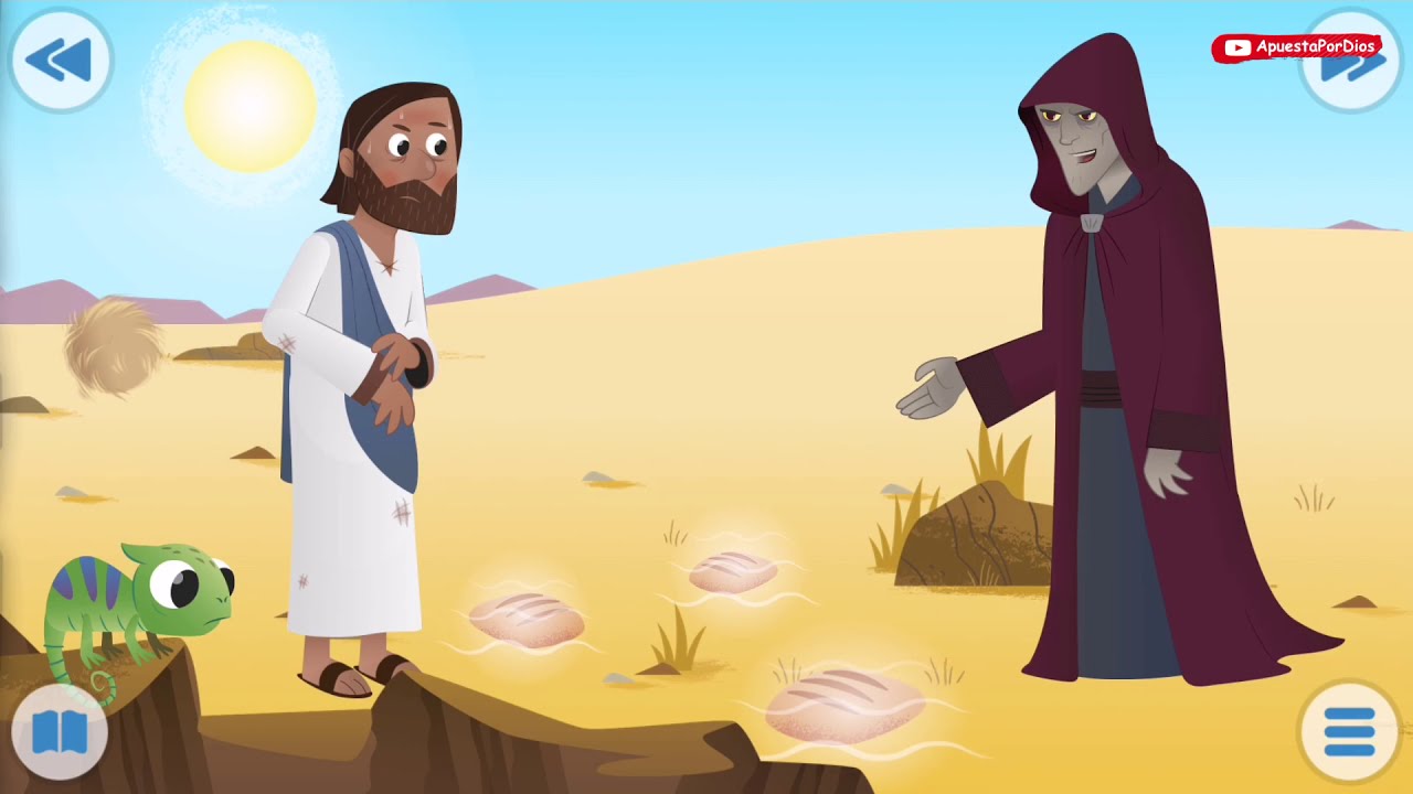JESÚS EN EL DESIERTO 🏜️| Biblia para niños | Cuaresma | Tentaciones de Jesús | Apuesta por Dios
