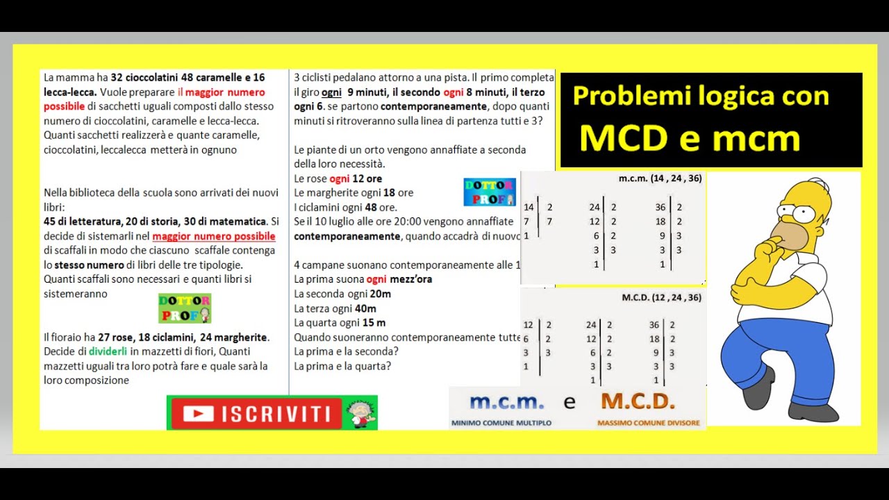 💡 #22 QUIZ LOGICA: problemi con MCD e mcm