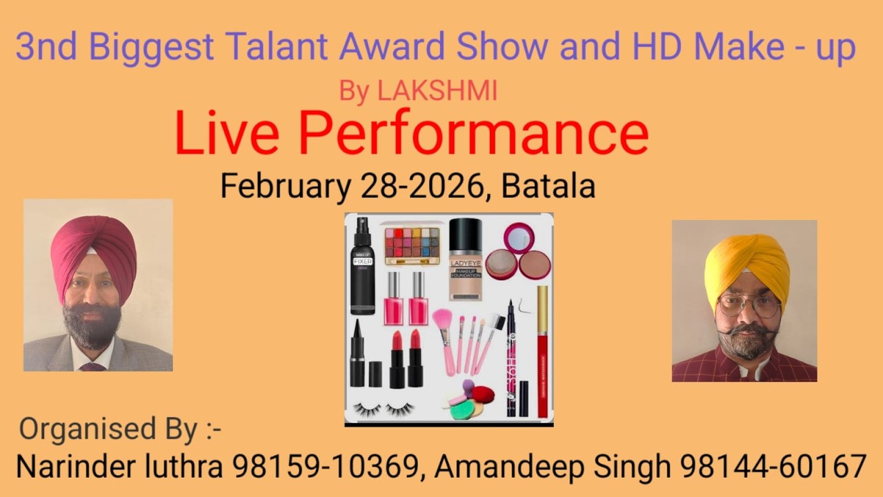 3nd Biggest Talant Award Show and HD Make - up Batala
