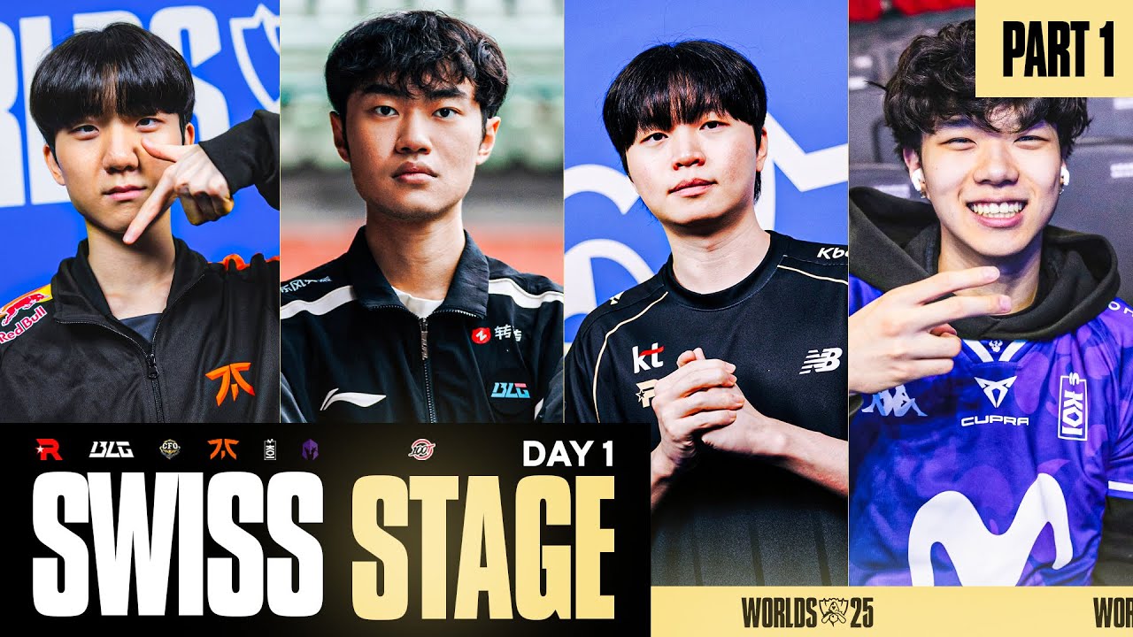 WORLDS 2025 SWISS STAGE BEGINS - DAY 1 PART 1/2