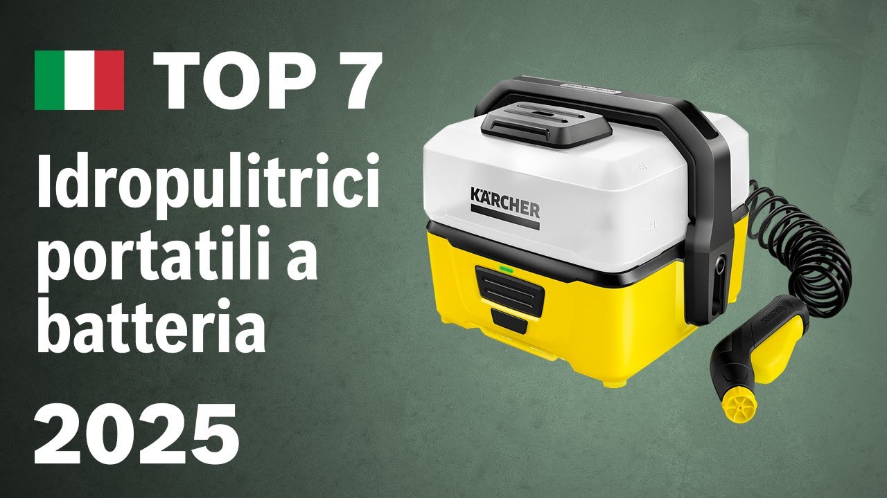 TOP—7. I migliori idropulitrici portatili a batteria del 2025