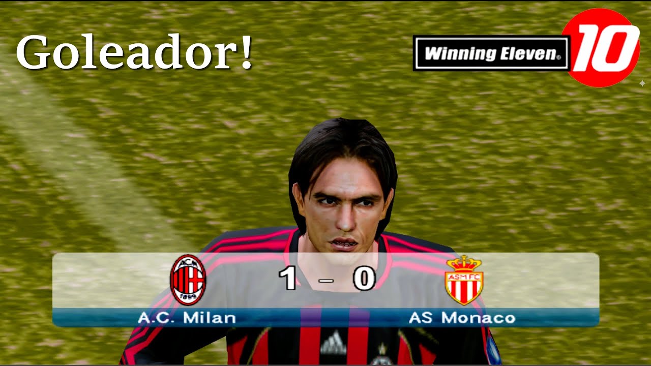 Winning Eleven 10 - Milan x Monaco | Master League 2 Divisão PS2 #13