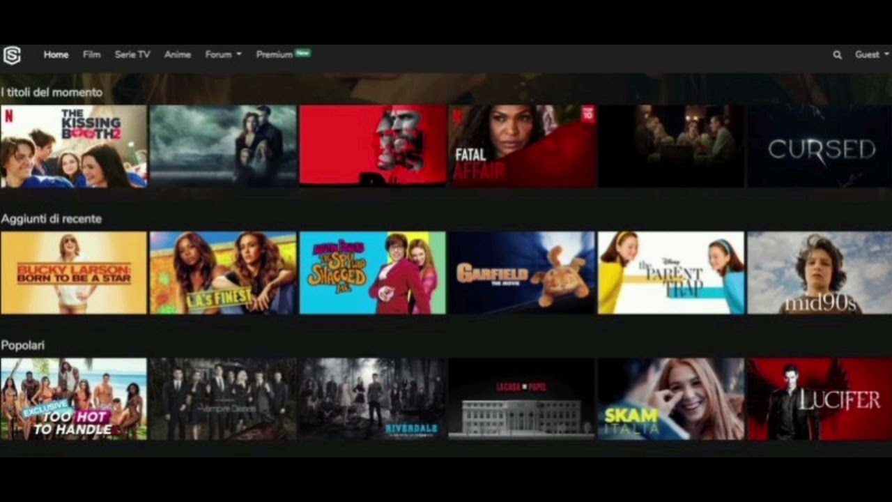 StreamingCommunity Sito senza registrazione niente virus