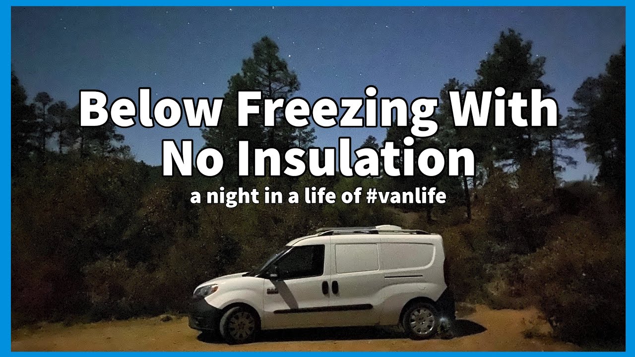 Preparing my Campervan for a Cold 25°F Night / a night in a life of #vanlife