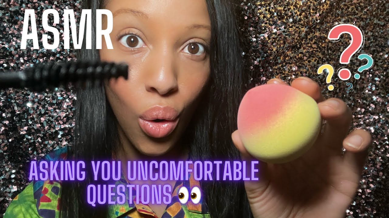 ASMR POV DOING YOUR MAKEUP WHILE ASKING YOU UNCOMFORTABLE QUESTIONS #asmr #makeupasmr