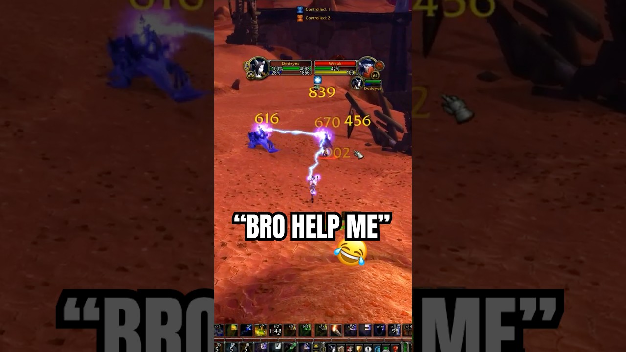 &ldquo;Bro Help Me&rdquo; &mdash; Stays Mounted 💀 #WoW #PvP #WorldPvP #eleshampvp