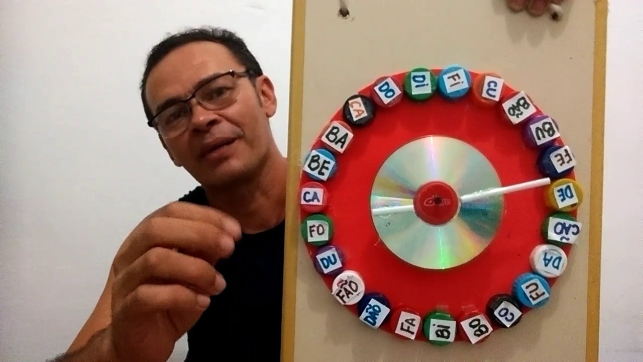 Roleta silábica! Faça é fácil! Reciclagem com o professor Adailton Pereira