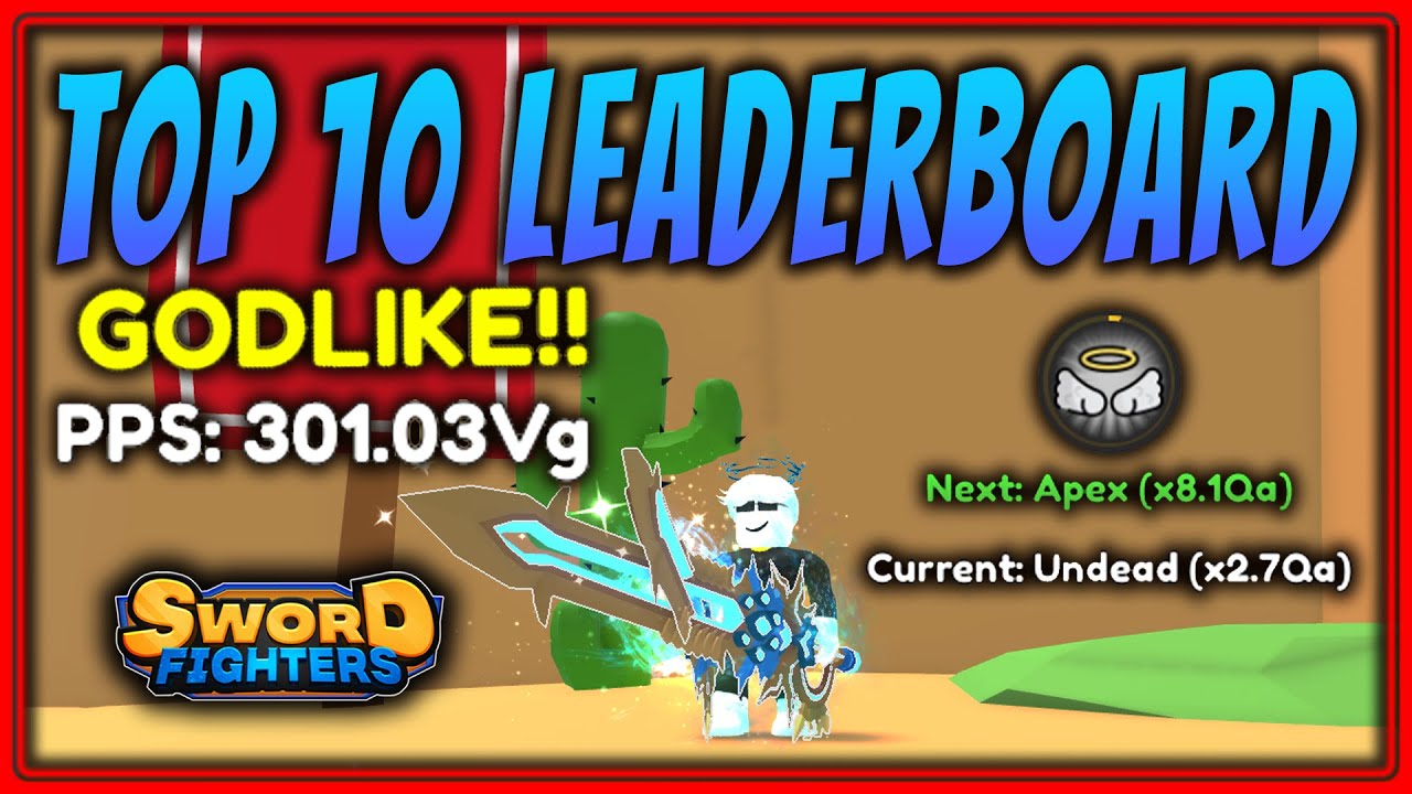 UNDEAD RANK - APEX NEXT? - 300VG PPS - What's Next? | Sword Fighters Simulator | Update 8