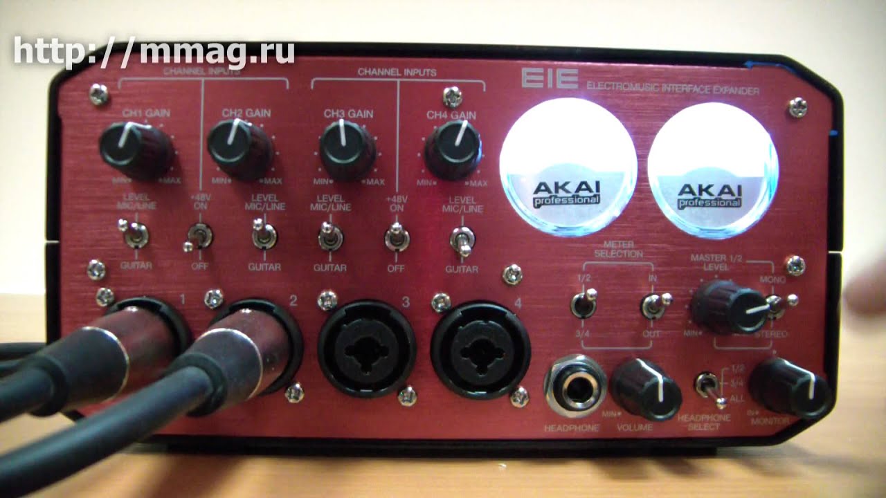 mmag.ru: AKAI EIE audio interface video review