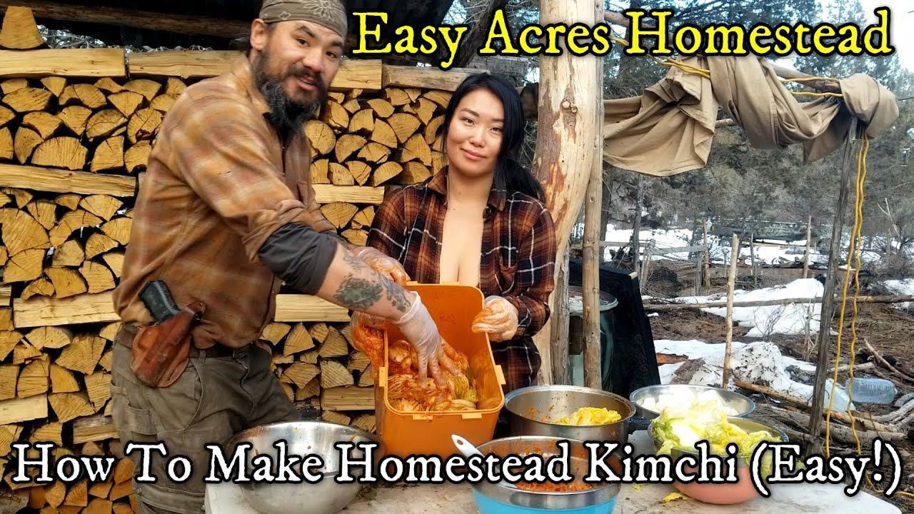 How To Make EASY Homestead Kimchi (Secret, Cheap Survival Food) - Easy Acres Off Grid Homestead