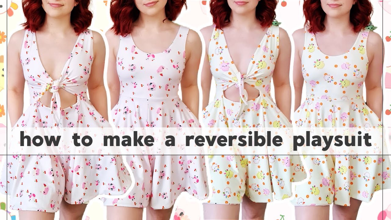 Как сшить двухсторонний комбинезон (с карманами!) | Урок шитья | Gayle Playsuit