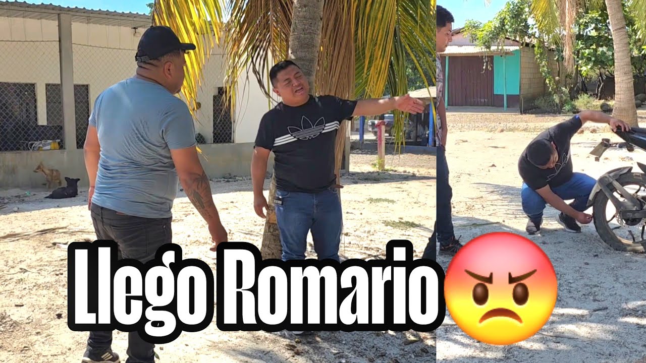 Romario muy molesto estas loko o que te pasa por que le hiciste eso a la moto de Abelardo😡