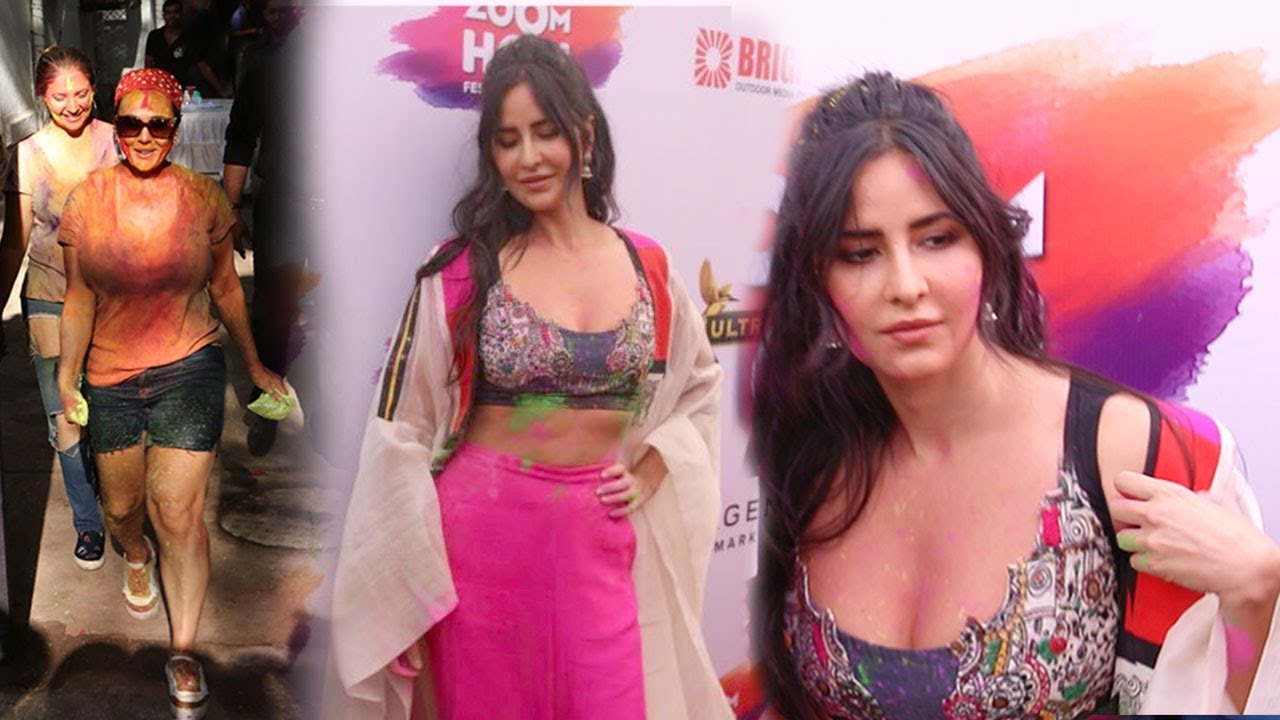 Bollywood Actress H0T in Holi Party 2019 - Katrina Kaif,Mahima Choudhary & Others