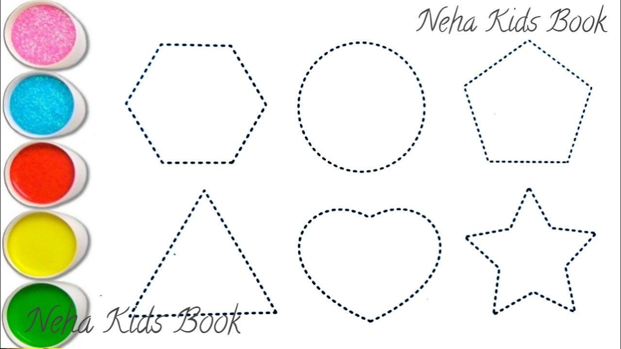 Shapes drawing for kids,Learn 2d shapes,colors for toddlers|Preschool Learning,Educational video,346
