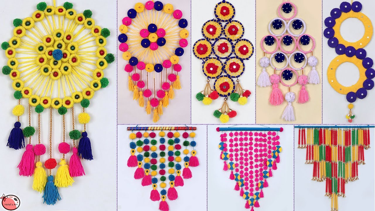 10 DIY Woolen Wall Hanging Ideas !! DIY Room Decor !!!