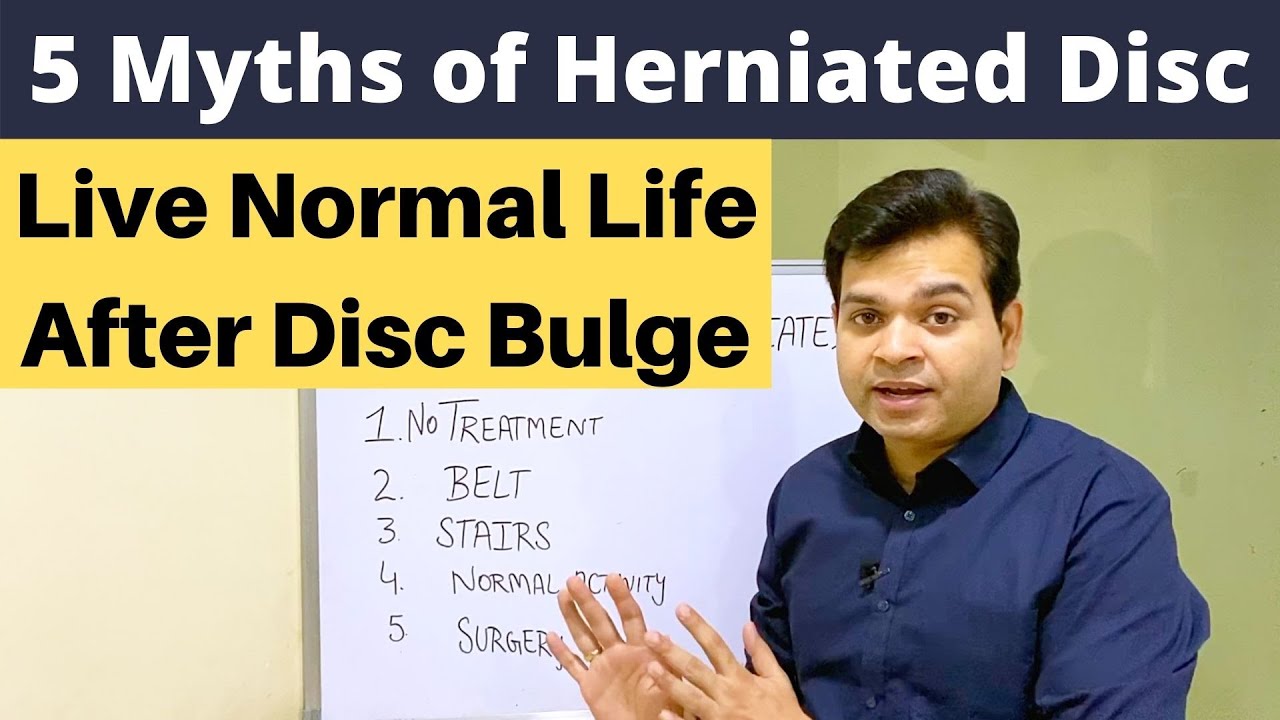 5 Myths of Herniated Disc, Treatment of Disc Bulge, Lumbar Disc Herniation, LS Belt, Slipped Disc