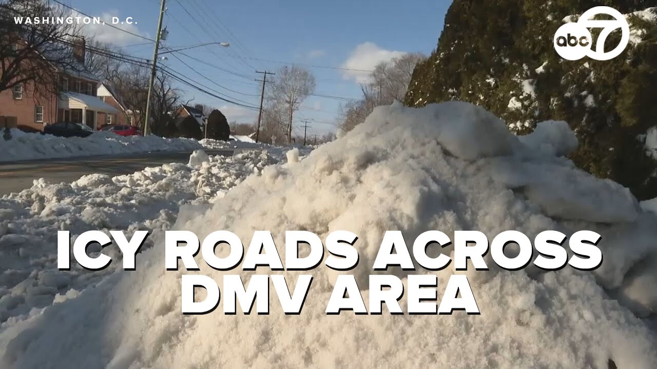 Slippery commute in DC as 7News tracks icy roads
