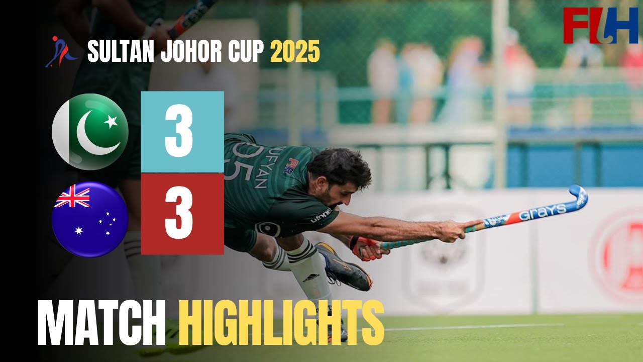 Pakistan Vs Australia Hockey Match Highlights 2025 | Sultan of Johor Cup 2025