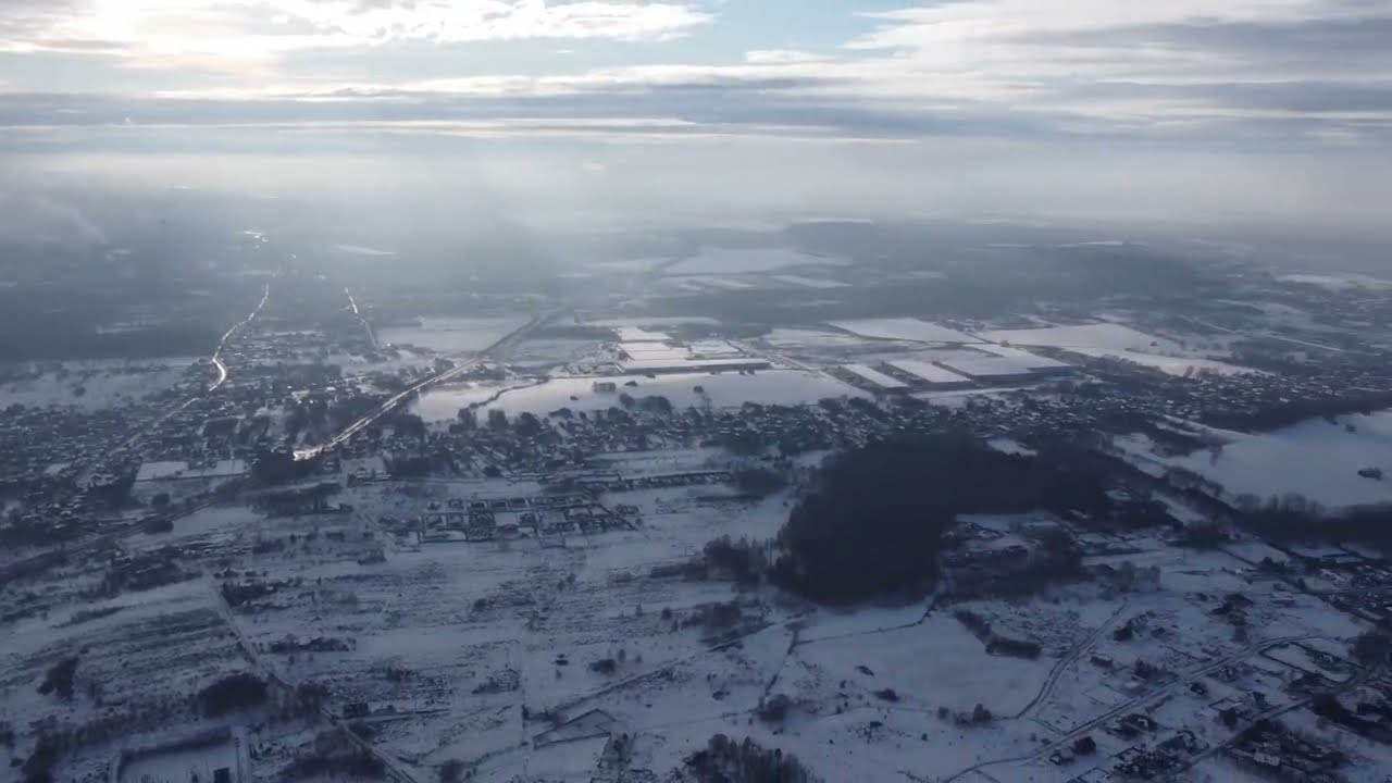 World from 500m height 4k