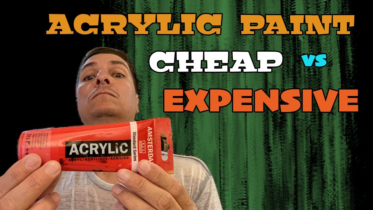 Cheap vs Expensive Acrylic Paint:  Do You Really Care?
