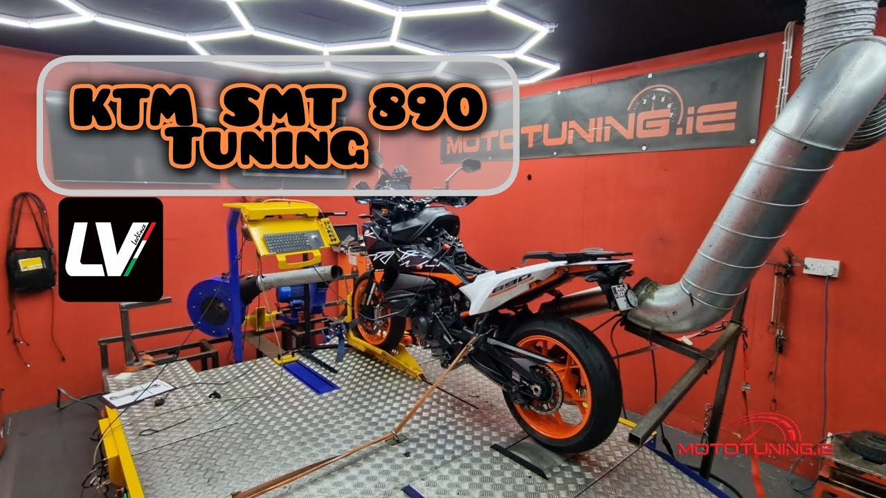 KTM 890 Leovince Decat/End can + ECU Tuning 