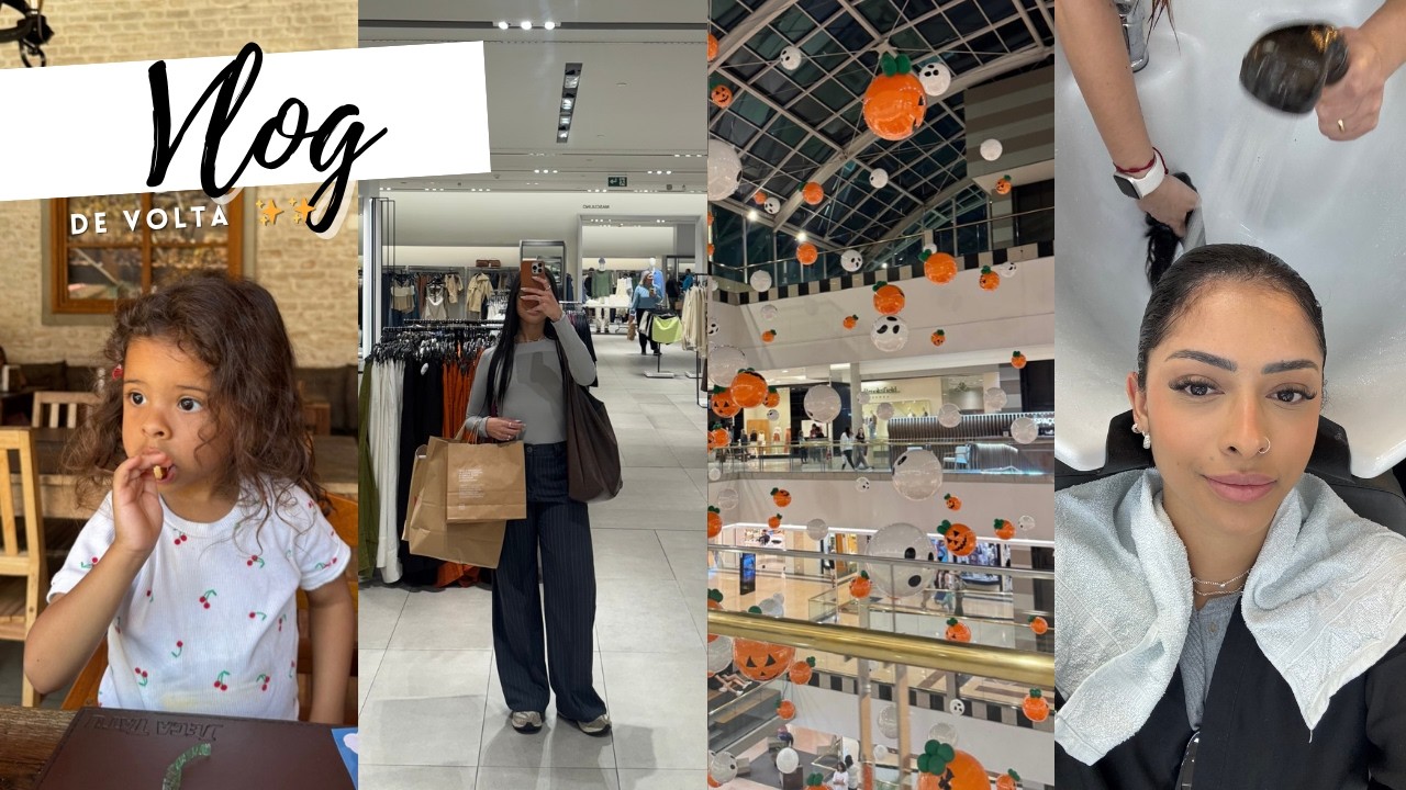 ESTAMOS DE VOLTA, PREPARATIVOS VIAGEM, COMPRAS NO SHOPPING, RETOCANDO PROGRESSIVA E EVENTO INFANTIL!