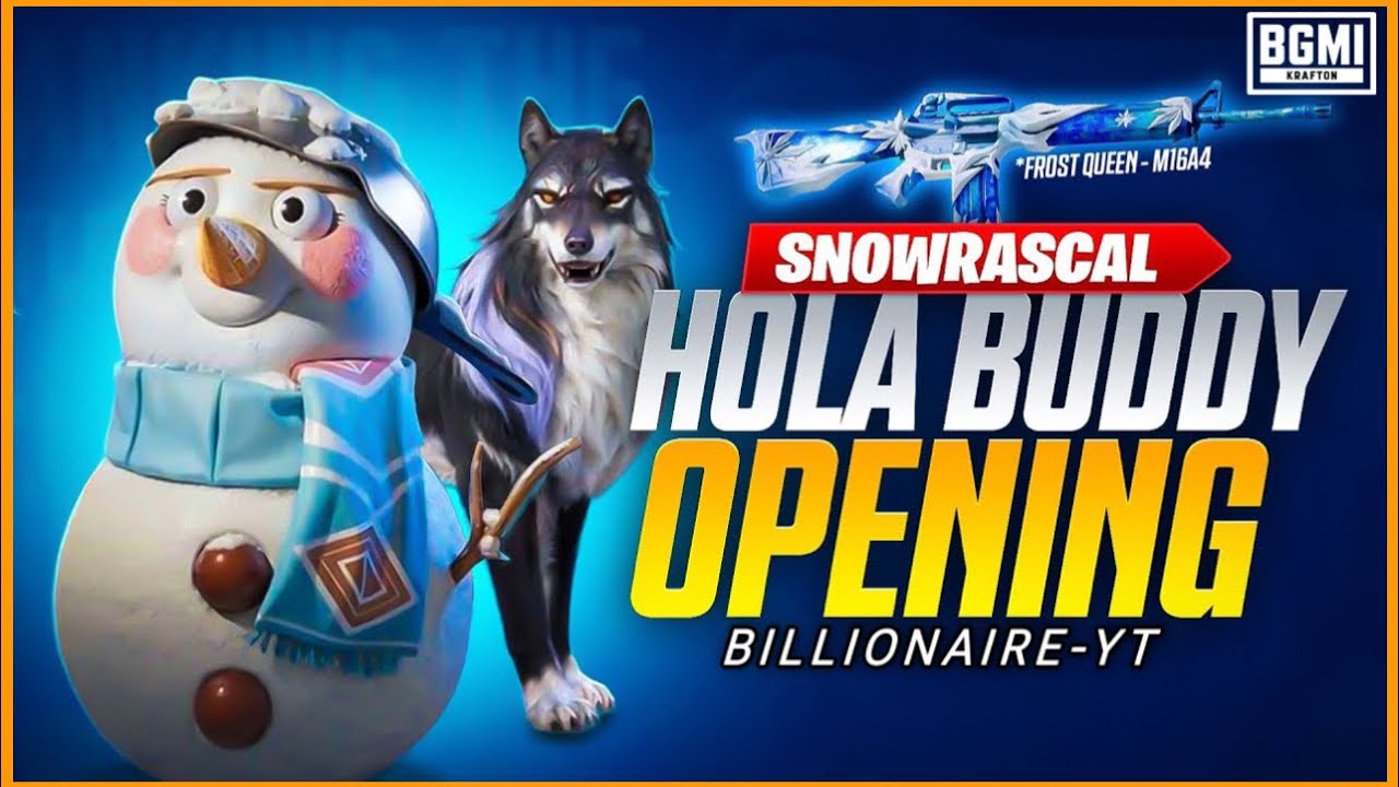 SNOWRASCAL HOLA BUDDY OPENING | 12000K UC | @BattlegroundsMobile_IN