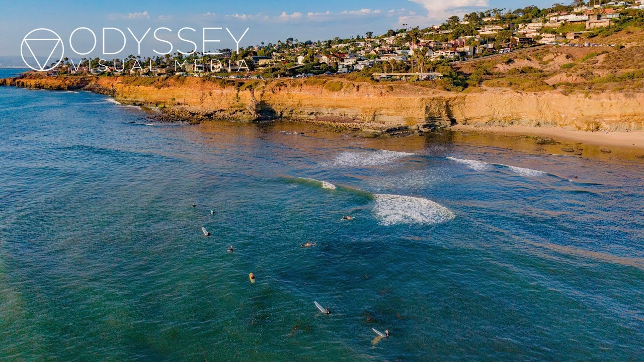 Sunset Cliffs, San Diego, California | Aerial Drone Travel City Ocean Nature Adventure Experience