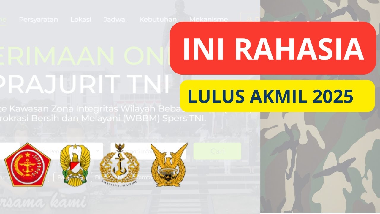 Bocoran SKD AKMIL 2025 + Tips Lolos TKD & Tes Kesehatan 1! Dijamin Siap TNI!