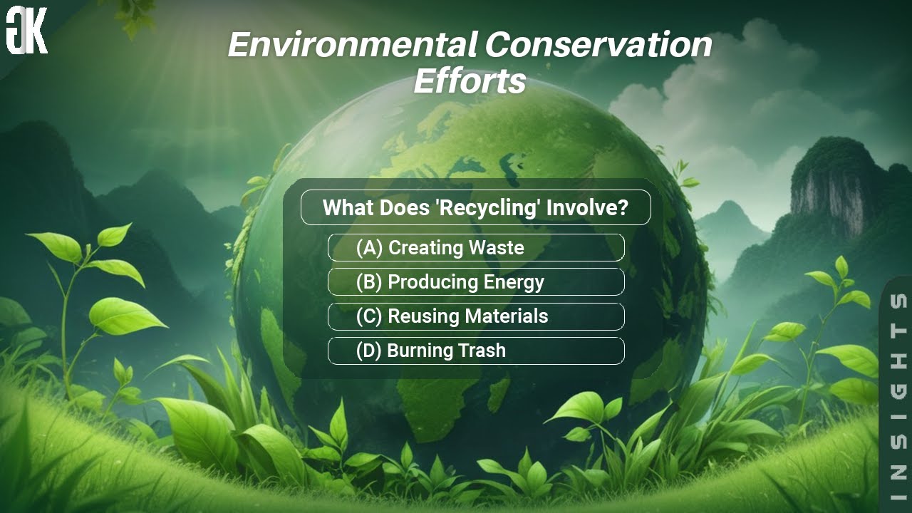 Environmental Conservation Efforts | Environmental  Gk Quiz | GK Quiz | General Knowledge Questions