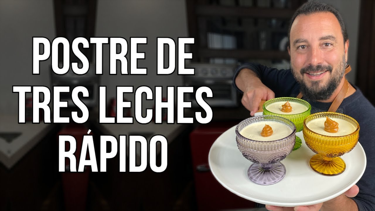 &iexcl;&iquest;C&oacute;mo hacer un Postre de Tres Leches en minutos?! | Receta F&aacute;cil