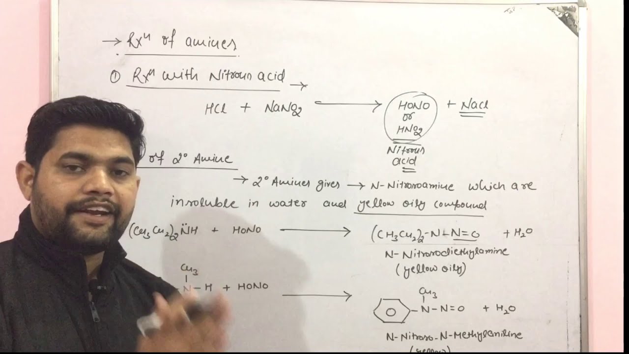 Reaction of Amines with Nitrous acid#Diazotisation/Test for primary,Secondry and Tertiary amines
